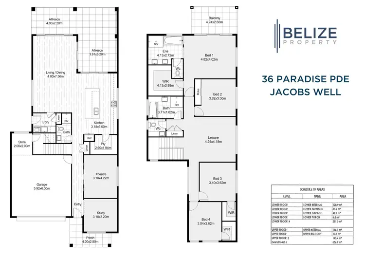 Floorplan of Homely house listing, 36 Paradise Parade, Jacobs Well QLD 4208