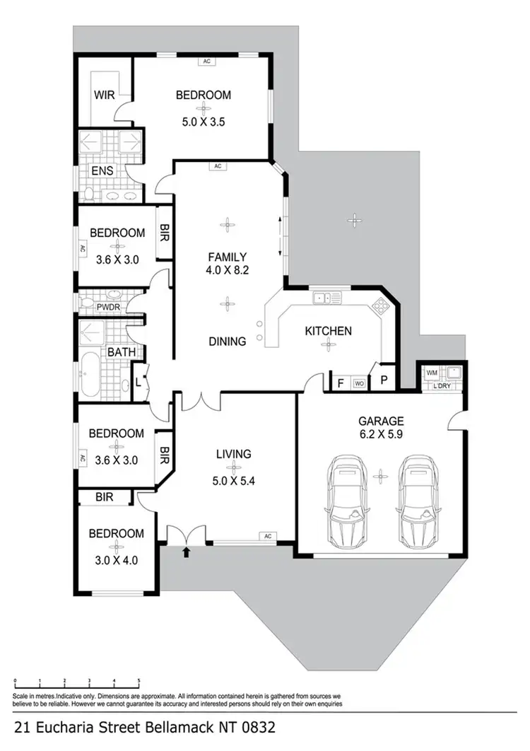 Floorplan of Homely house listing, 21 Eucharia Street, Bellamack NT 832