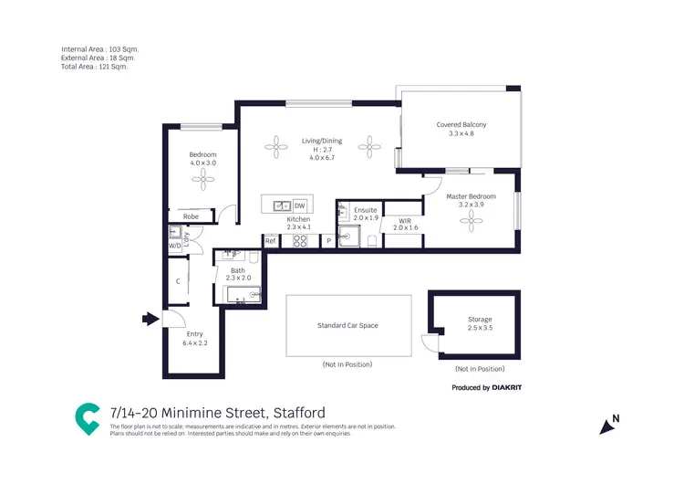 Floorplan of Homely unit listing, 7/20 Minimine Street, Stafford QLD 4053