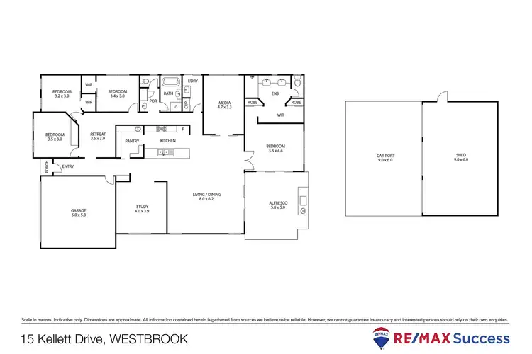 Floorplan of Homely house listing, 15 Kellett Drive, Westbrook QLD 4350
