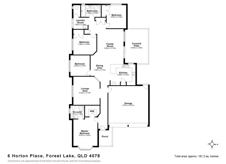 Floorplan of Homely house listing, 6 Horton Pl, Forest Lake QLD 4078