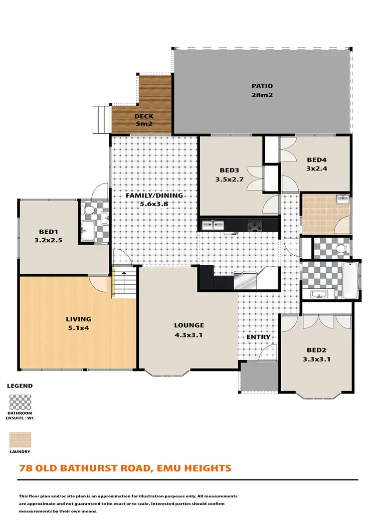 Floorplan of Homely house listing, 78 Old Bathurst Road, Emu Heights NSW 2750