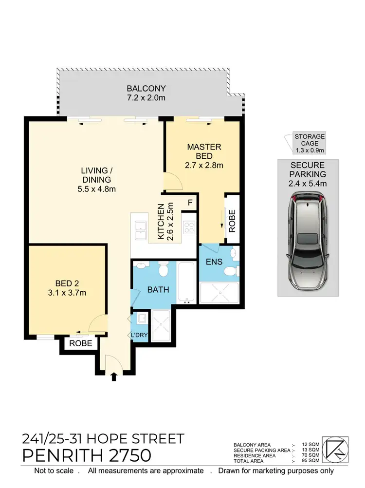 Floorplan of Homely unit listing, 241/25-31 Hope Street, Penrith NSW 2750