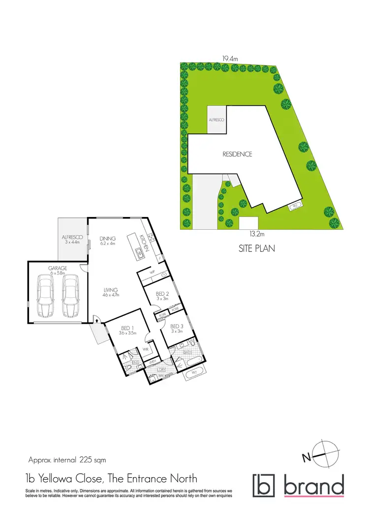 Floorplan of Homely semi-detached listing, 1B Yellawa Close, The Entrance North NSW 2261