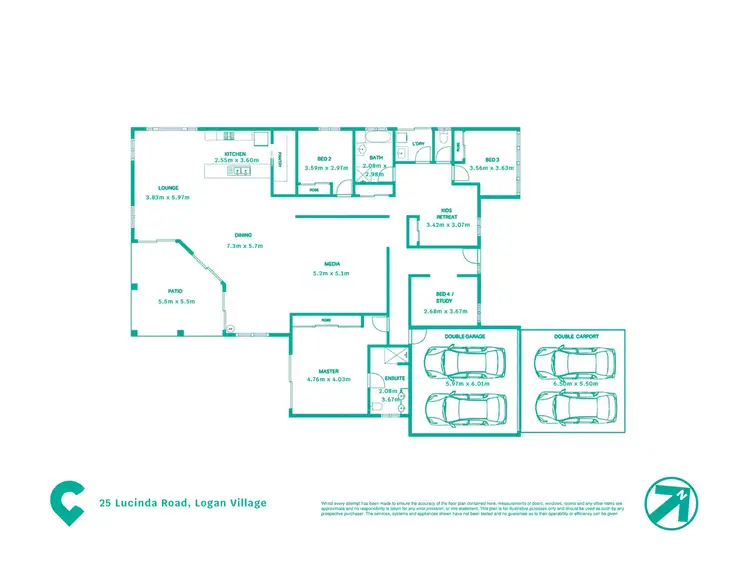 Floorplan of Homely house listing, 25 Lucinda Road, Logan Village QLD 4207