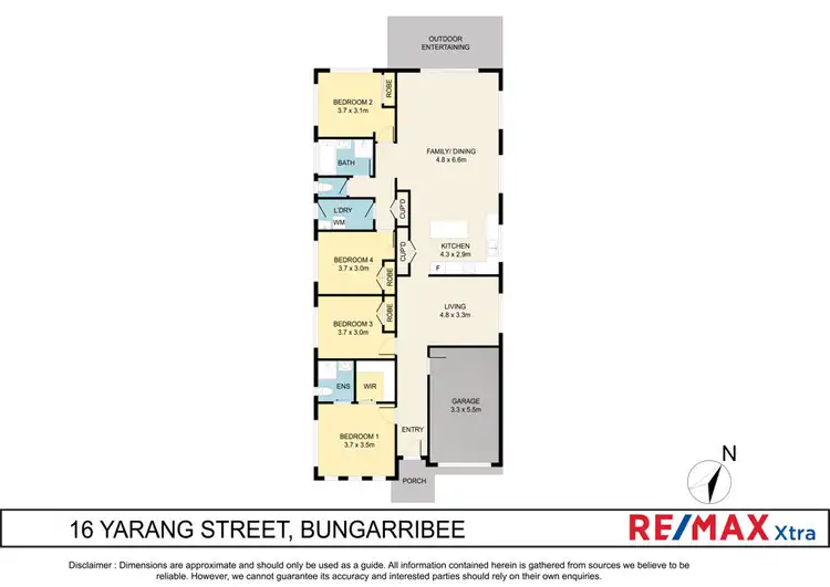 Floorplan of Homely house listing, 16 Yarang Street, Bungarribee NSW 2767