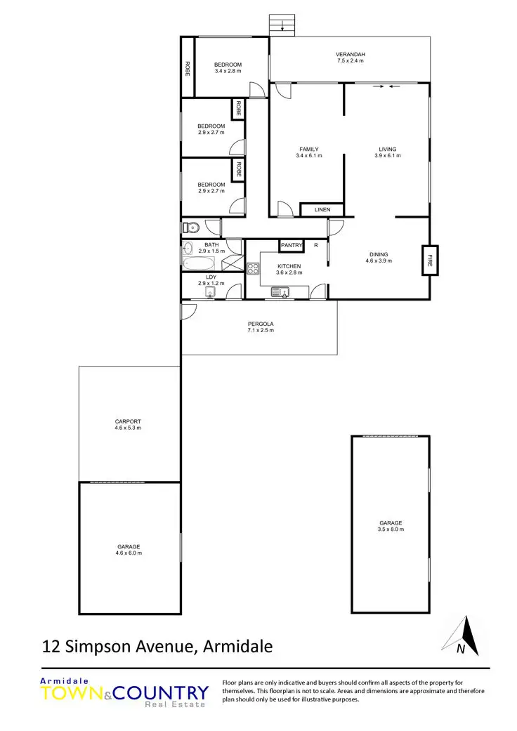 Floorplan of Homely house listing, 12 Simpson Avenue, Armidale NSW 2350