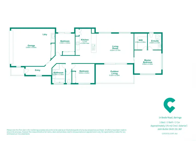 Floorplan of Homely house listing, 14 Beale Road, Baringa QLD 4551