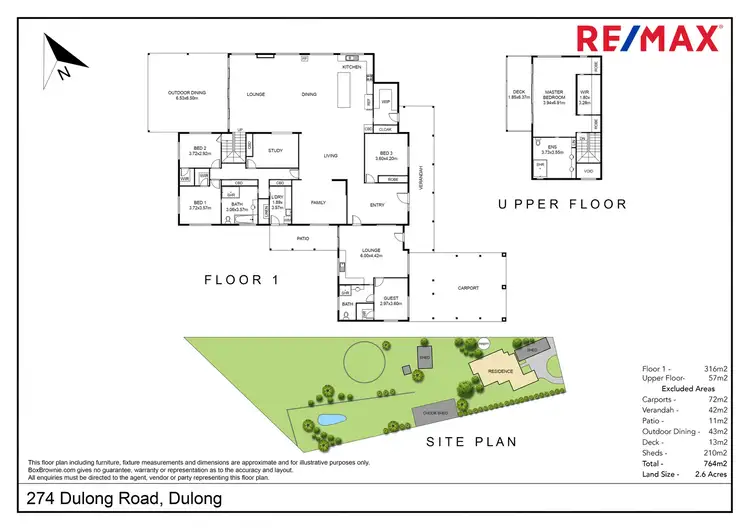 Floorplan of Homely rural property listing, 274 Dulong Road, Dulong QLD 4560