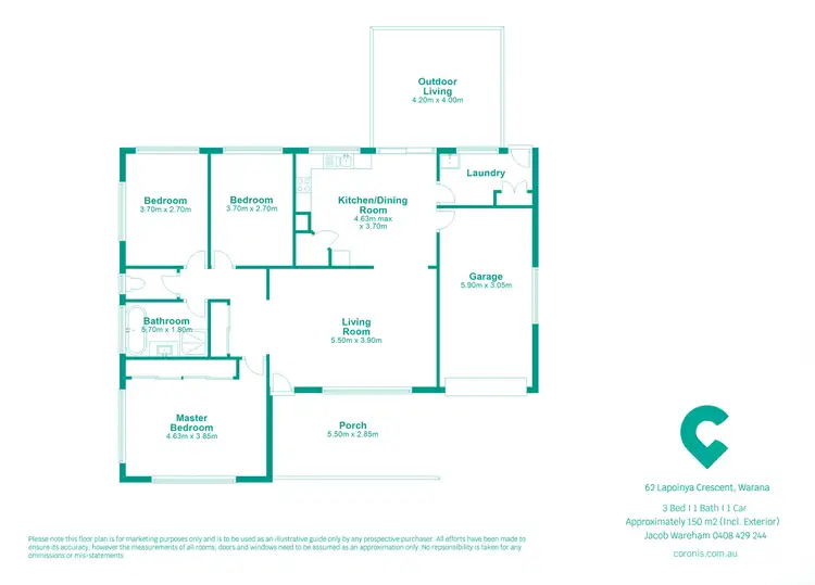 Floorplan of Homely house listing, 62 Lapoinya Crescent, Warana QLD 4575