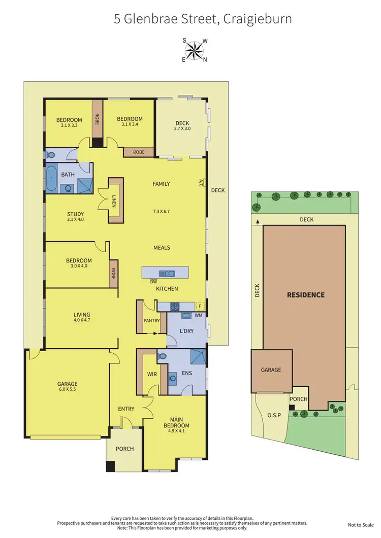 Floorplan of Homely house listing, 5 Glenbrae Street, Craigieburn VIC 3064