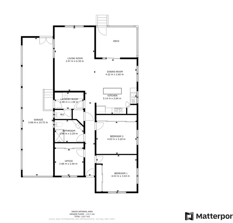 Floorplan of Homely villa listing, 6/369 Pine Creek Way, Bonville NSW 2450