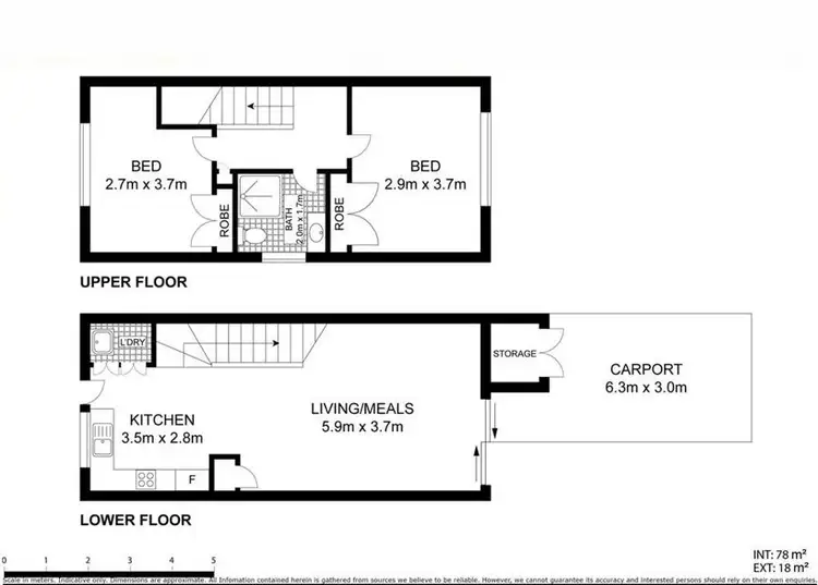 Floorplan of Homely unit listing, 3/16 Lindsay Street, Bundamba QLD 4304