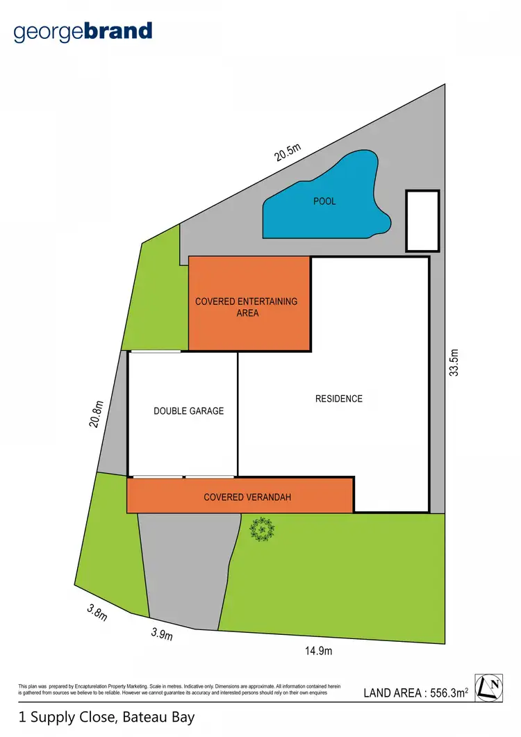 Floorplan of Homely house listing, 1 Supply Close, Bateau Bay NSW 2261