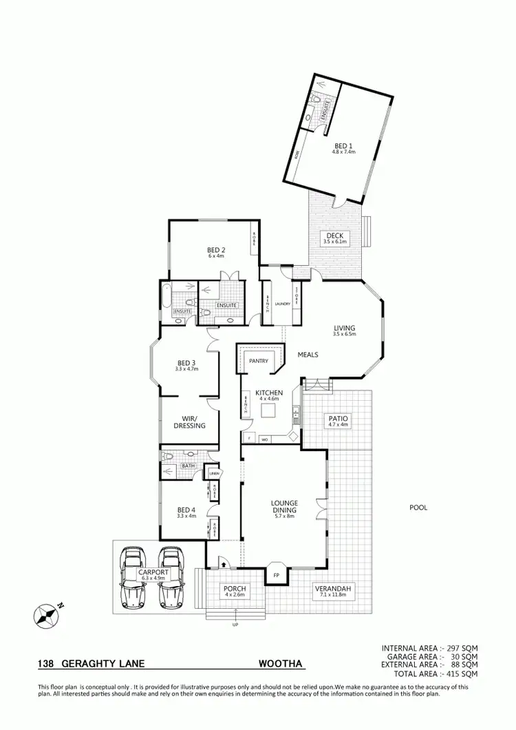 Floorplan of Homely house listing, 138 Geraghty Lane, Maleny QLD 4552