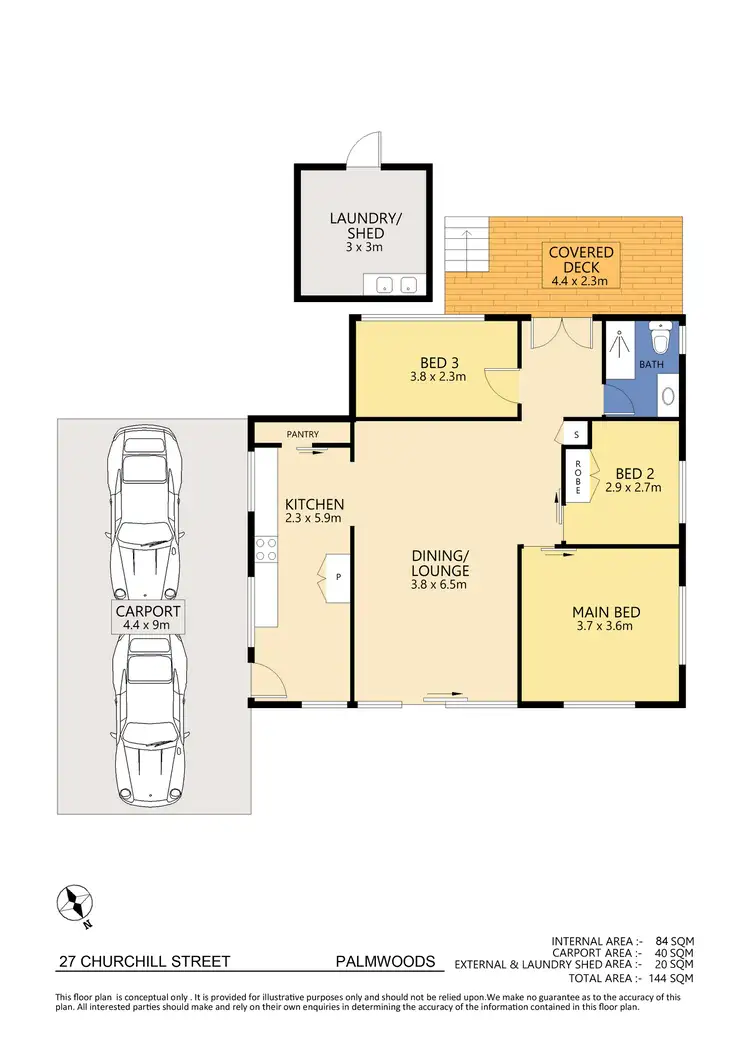 Floorplan of Homely house listing, 27 Churchill Street, Palmwoods QLD 4555