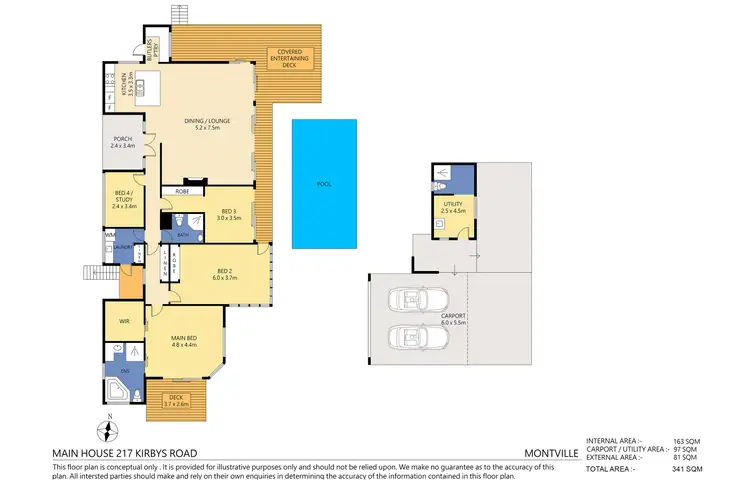 Floorplan of Homely house listing, 217 Kirbys Road, Montville QLD 4560