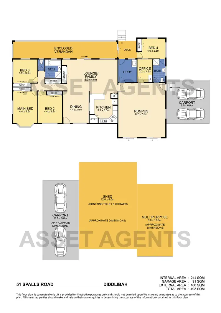 Floorplan of Homely house listing, 51 Spalls Road, Diddillibah QLD 4559
