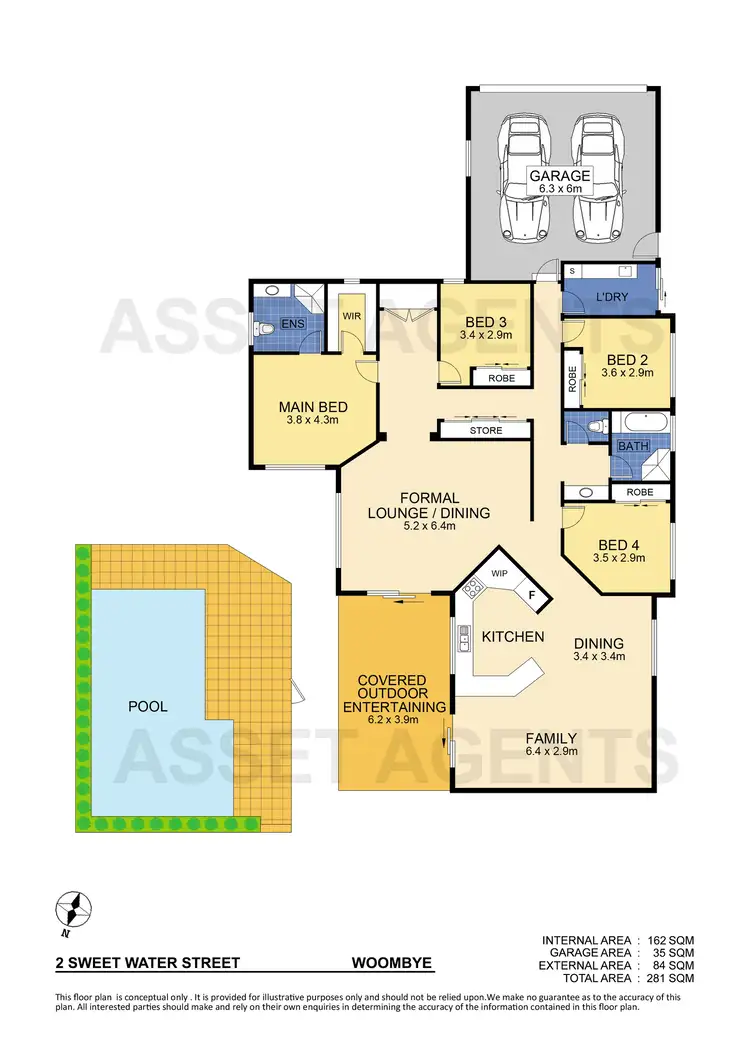 Floorplan of Homely house listing, 2 Sweet Water Street, Woombye QLD 4559