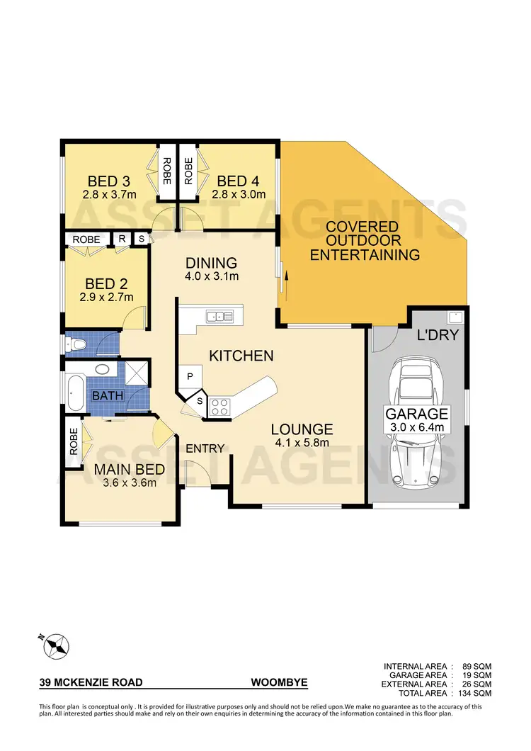 Floorplan of Homely house listing, 39 McKenzie Road, Woombye QLD 4559