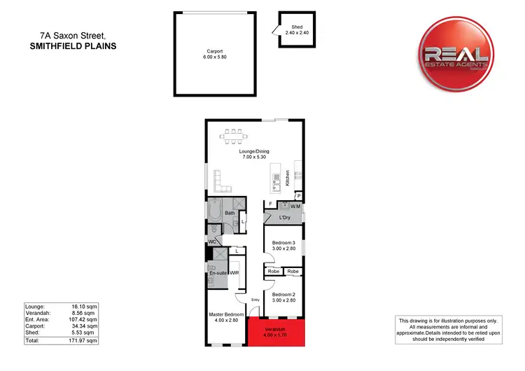 Floorplan of Homely house listing, 7A Saxon Street, Smithfield Plains SA 5114