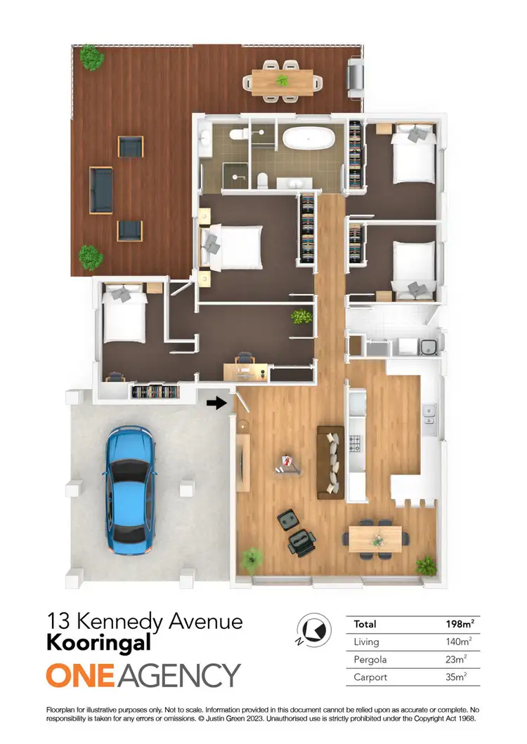 Floorplan of Homely house listing, 13 KENNEDY AVENUE, Kooringal NSW 2650
