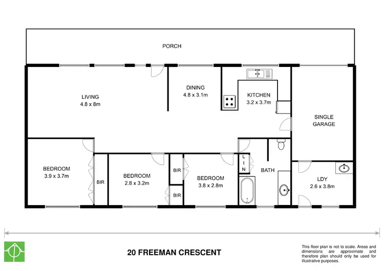 Floorplan of Homely house listing, 20 Freeman Crescent, Armidale NSW 2350