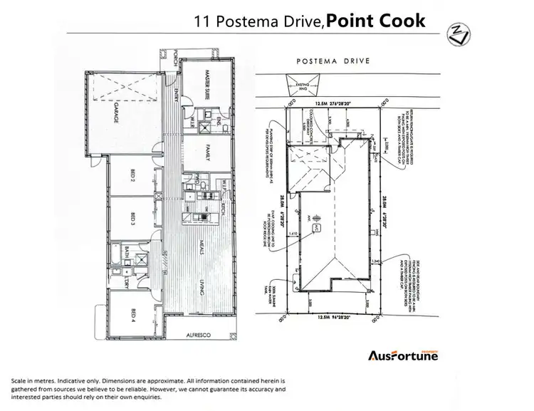 Floorplan of Homely house listing, 11 Postema Drive, Point Cook VIC 3030