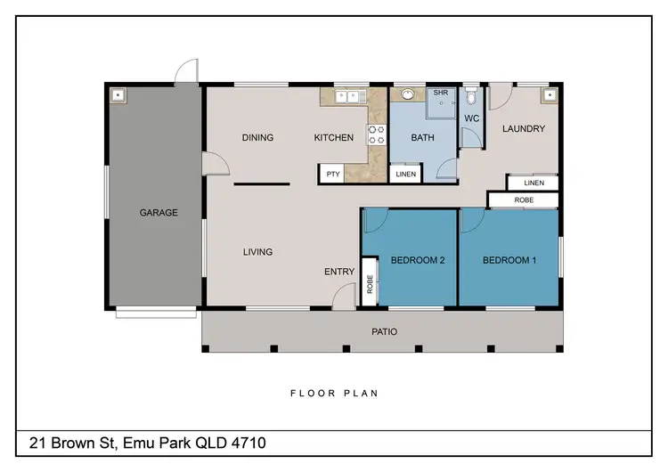 Floorplan of Homely house listing, 21 Brown Street, Emu Park QLD 4710