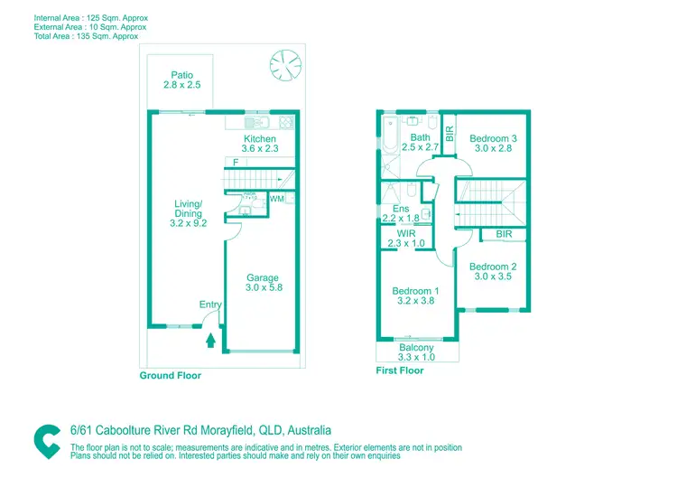 Floorplan of Homely townhouse listing, 6/61 Caboolture River Road, Morayfield QLD 4506