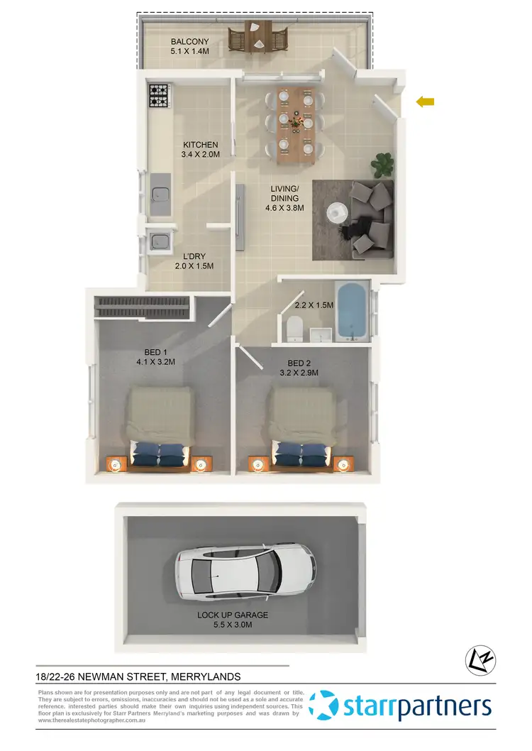 Floorplan of Homely unit listing, 18/22-26 Newman Street, Merrylands NSW 2160