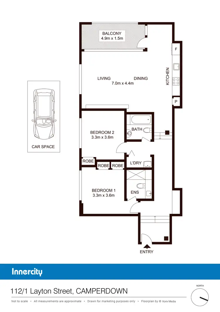 Floorplan of Homely apartment listing, 112/1 Layton Street, Camperdown NSW 2050