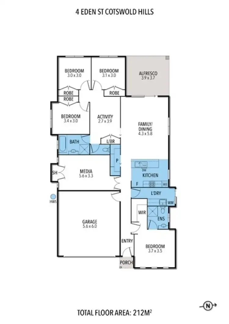 Floorplan of Homely house listing, 4 Eden Street, Cotswold Hills QLD 4350