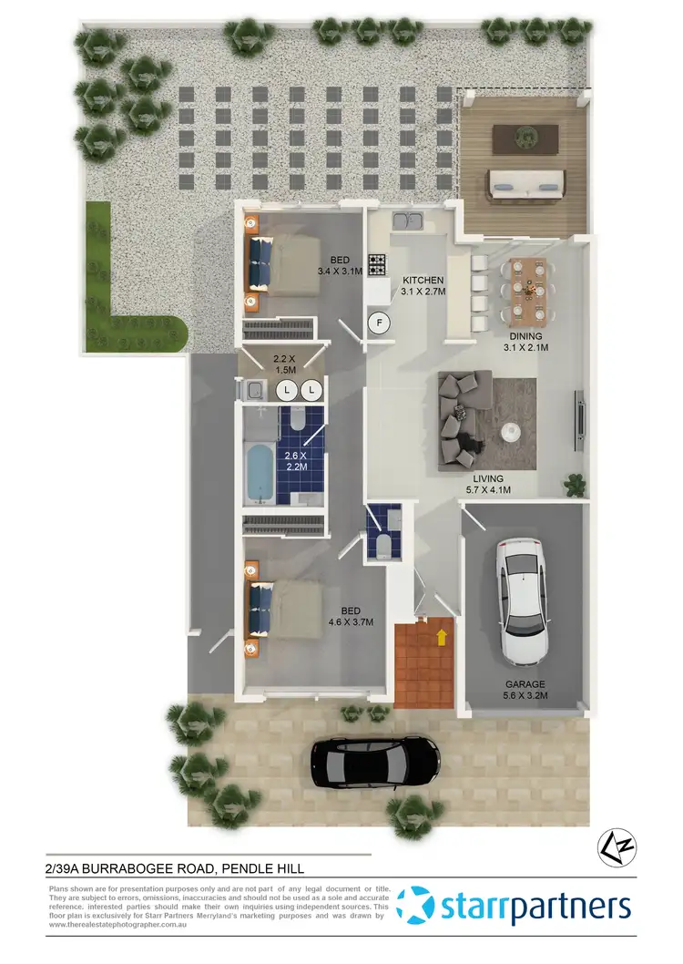 Floorplan of Homely villa listing, 2/39a Burrabogee Road, Pendle Hill NSW 2145