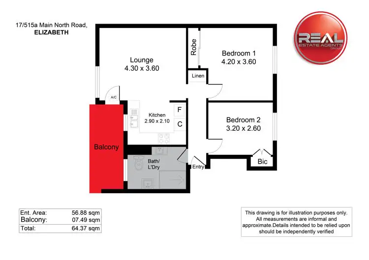 Floorplan of Homely unit listing, 17/515A Main North Road, Elizabeth SA 5112
