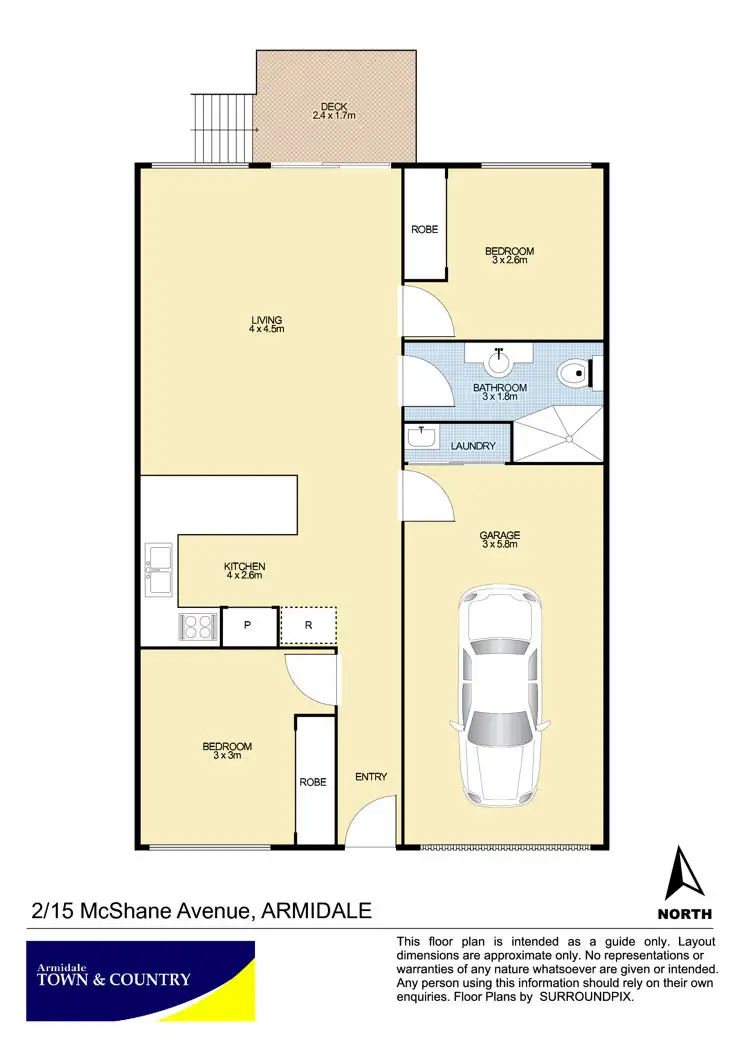 Floorplan of Homely house listing, 2/15 McShane Avenue, Armidale NSW 2350