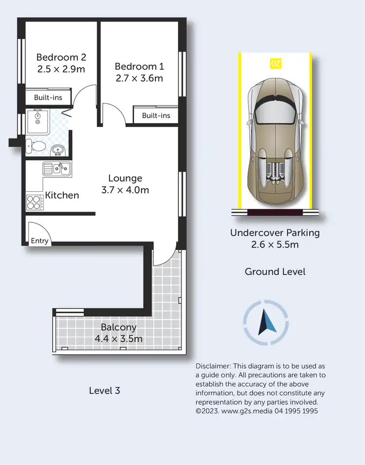 Floorplan of Homely unit listing, 20/18-19 Bank Street, Meadowbank NSW 2114