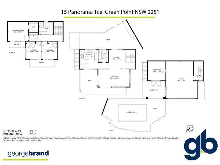 Floorplan of Homely house listing, 15 Panorama Terrace, Green Point NSW 2251