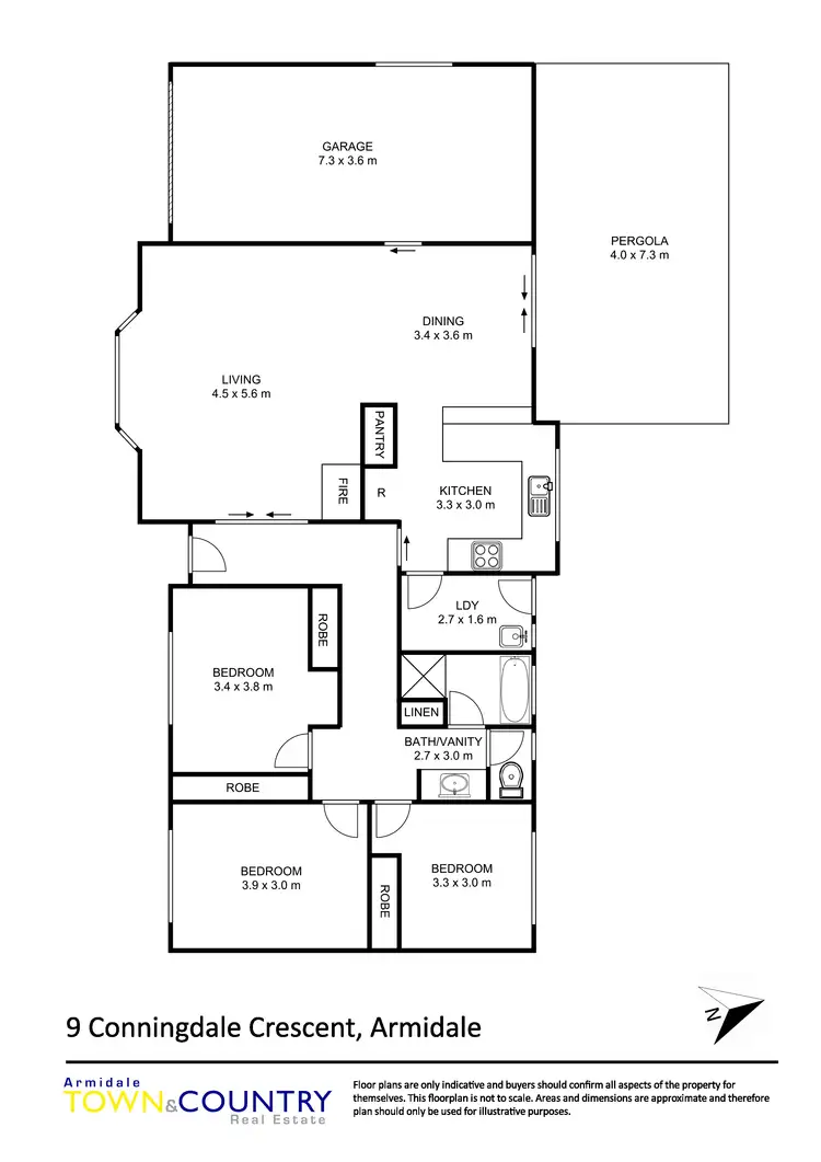 Floorplan of Homely house listing, 9 Conningdale Crescent, Armidale NSW 2350