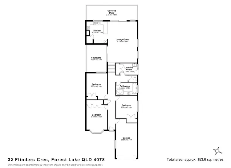 Floorplan of Homely house listing, 32 Flinders Cres, Forest Lake QLD 4078