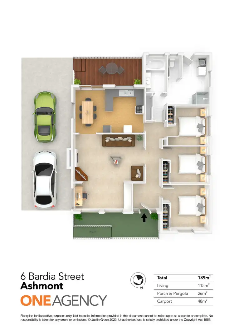 Floorplan of Homely house listing, 6 BARDIA STREET, Ashmont NSW 2650