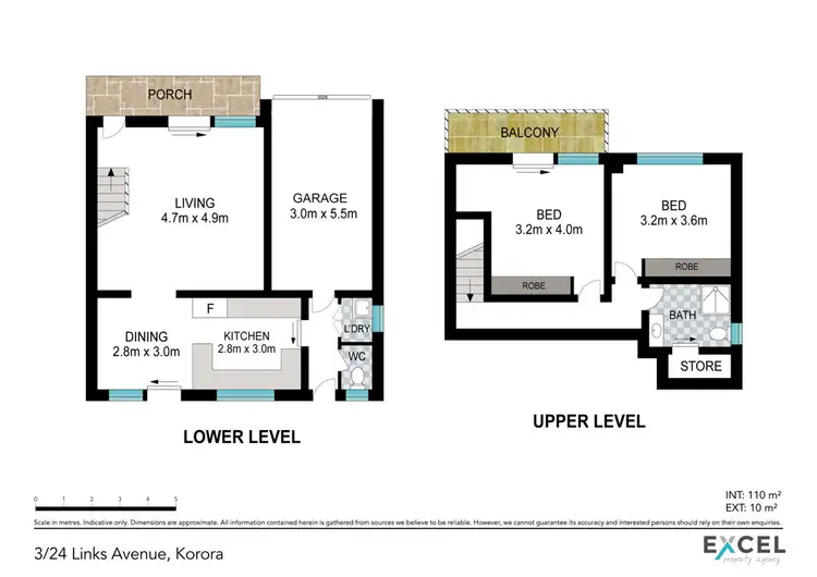 Floorplan of Homely townhouse listing, 3/24 Links Avenue, Korora NSW 2450