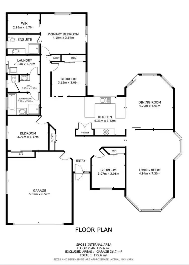 Floorplan of Homely house listing, 3 Camellia Close, Boambee East NSW 2452