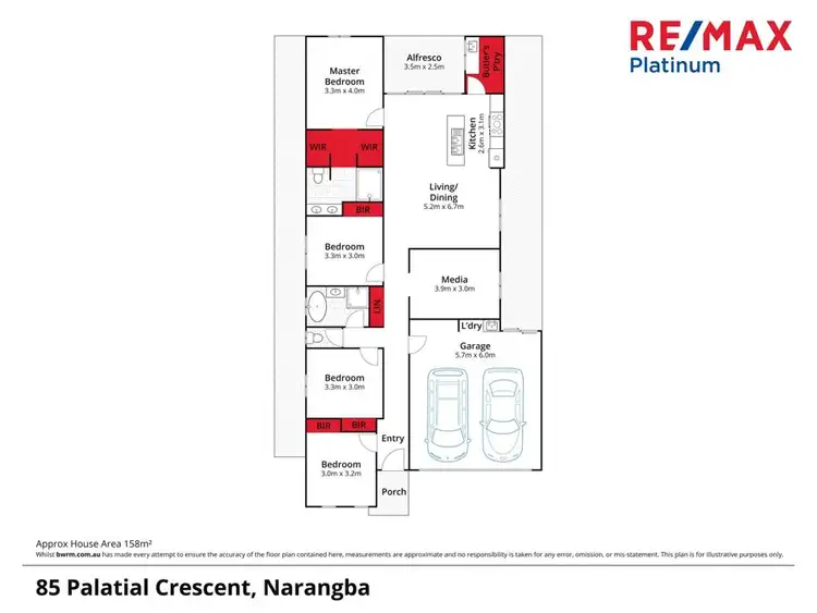 Floorplan of Homely house listing, 85 Palatial Crescent, Narangba QLD 4504
