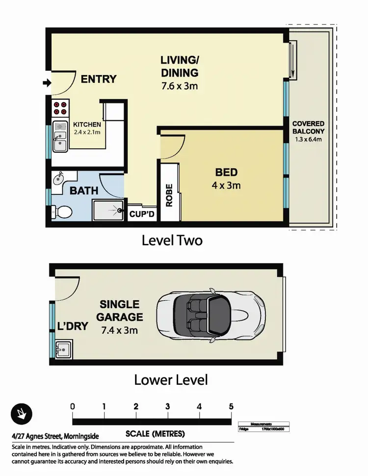 Floorplan of Homely unit listing, 4/27 Agnes Street, Morningside QLD 4170