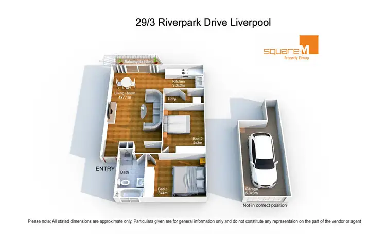 Floorplan of Homely unit listing, 29/3 Riverpark Drive, Liverpool NSW 2170