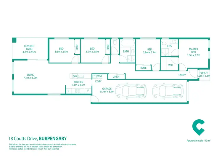 Floorplan of Homely house listing, 18 Coutts Drive, Burpengary QLD 4505
