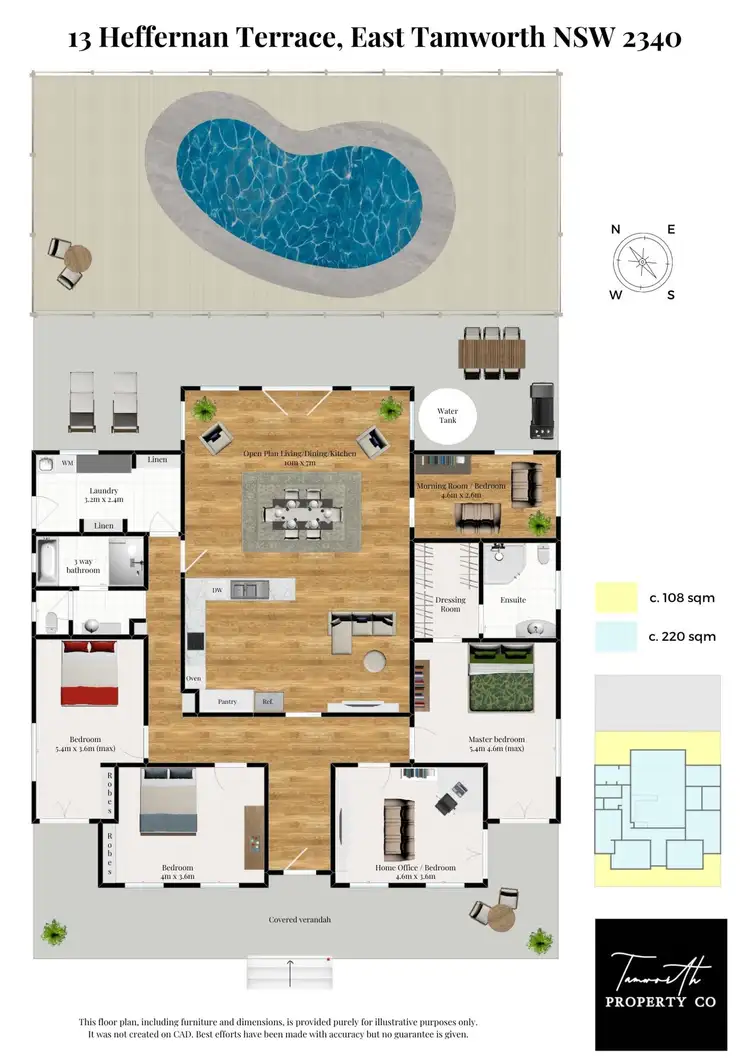Floorplan of Homely house listing, 13 Heffernan Terrace, Tamworth NSW 2340