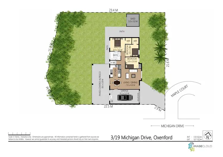 Floorplan of Homely house listing, 3/19 Michigan Drive (Maple Court), Oxenford QLD 4210