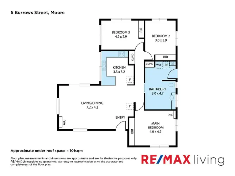 Floorplan of Homely house listing, 5 Burrows Street, Moore QLD 4314